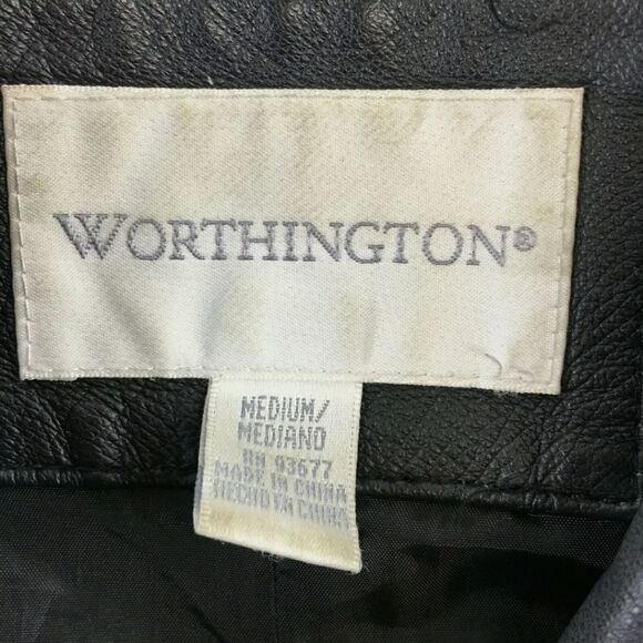 Worthington Leather Black Jacket - Picture 5 of 7